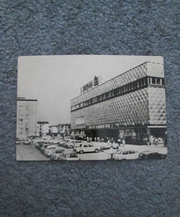 Pocztówka NRD DDR 1970 Hoyerswerda Lenin Propaganda Echt Foto Centrum