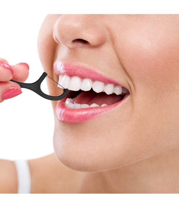 Wykałaczki Dentystyczne Do Zębów 50 Sztuk Z Nicą Dentystyczną