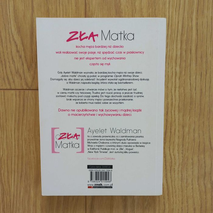 Książka "Zła matka" A. Waldman