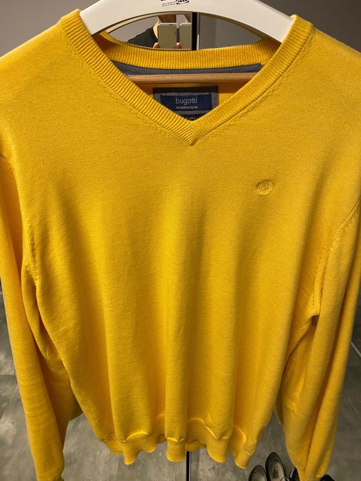 Sweter Bugatti L żółty stan idealny