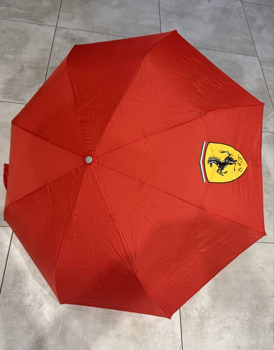 Parasol skladany czerwony Farrari