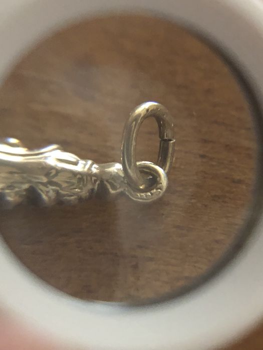 Dawna  złota zawieszka 585  Biedermeier  ANTYK