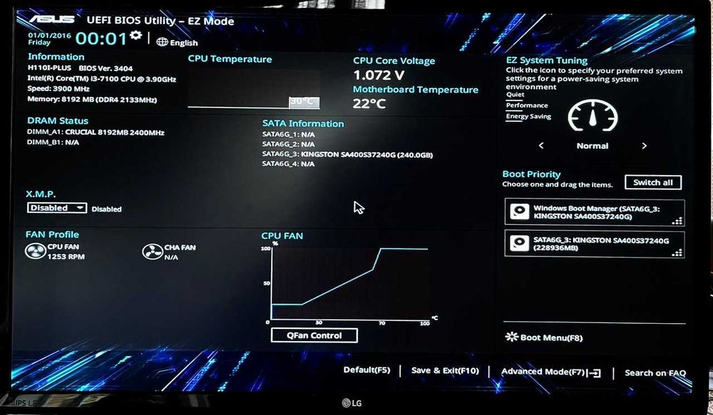 Міні ПК Intel Core i3-7100 (міні комп'ютер, системний блок)