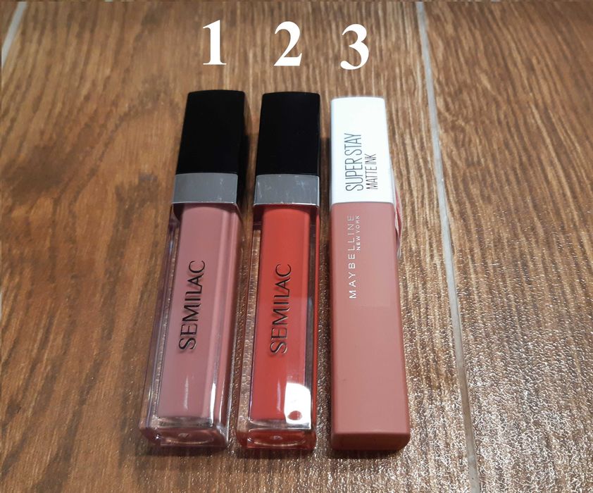 Pomadka szminka matowa w płynie Semilac 006 Classic Coral