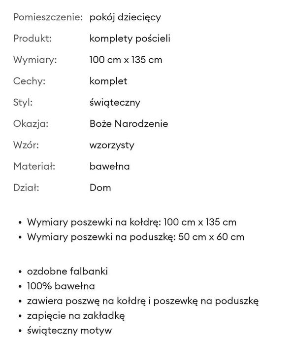Pościel komplet nowy 100 × 135