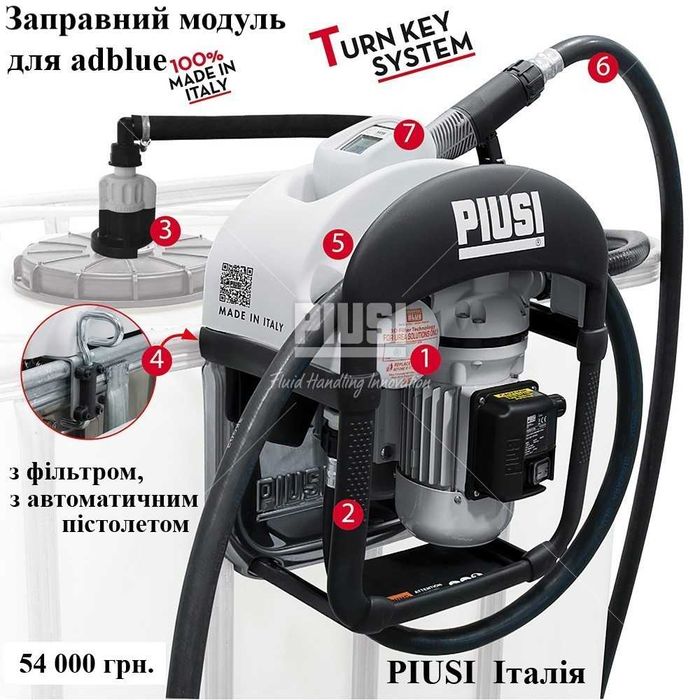 Для перекачки adblue АДБЛЮ Насос лічильник міні АЗС Італія