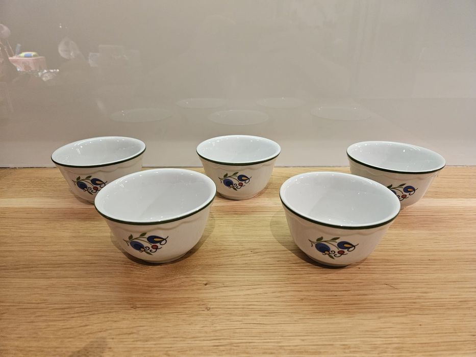 Stare miseczki Lubiana haft kaszubski Prl