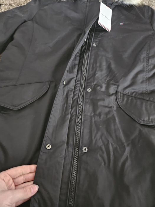 Tommy hilfiger parka damska sorona regular fit w rozmiarze XL