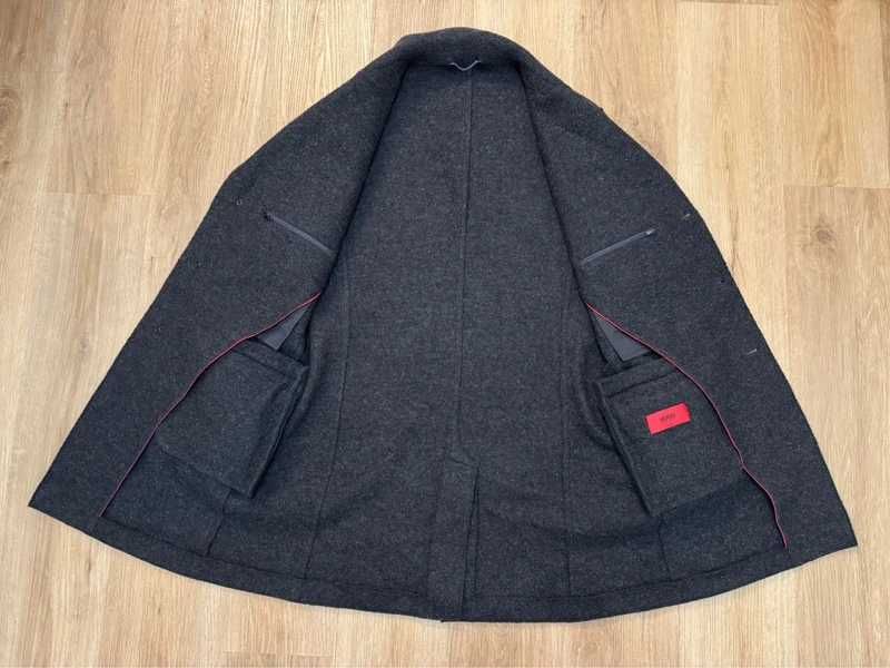 HUGO Hugo Boss C-Merel Wool size 52 L płaszcz męski wełna dziewicza