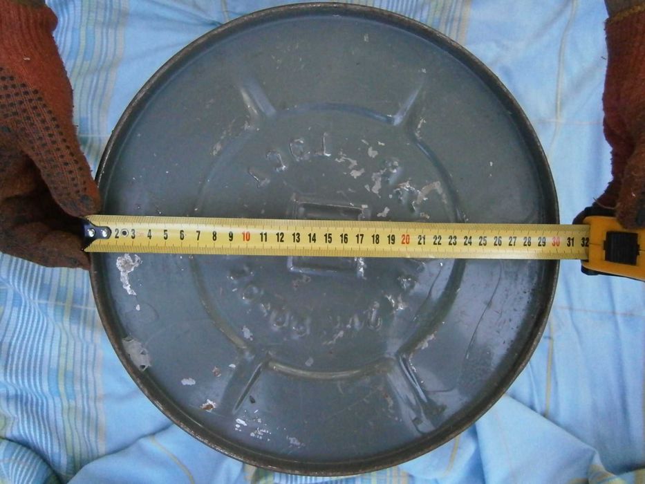 Бочка сейф железная контейнер бидон ведро бак банка бокс металл СССР ...