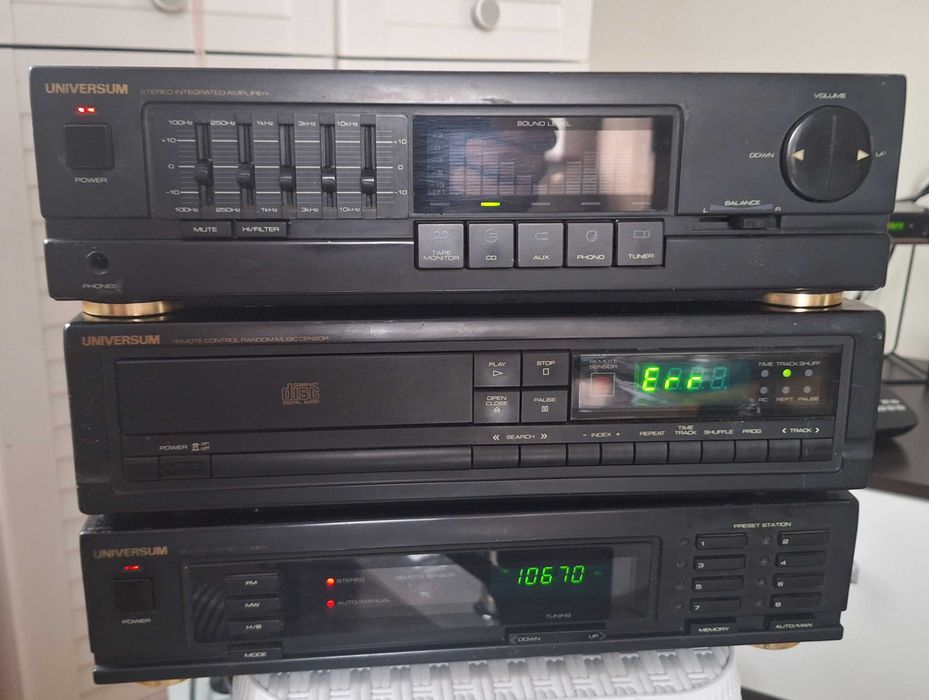 Zestaw Universum Tuner-CD-Wzmacniacz + Kolumny 8 ohm WYSYŁAM Olx