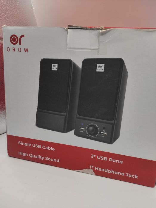 2x orow głośniki komputerowe usb s203
