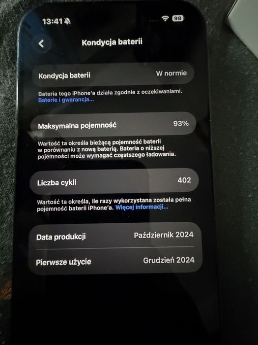 Iphone 16 128gb czarny