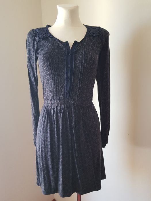 Sukienka granatowa 34/xs elastyczna