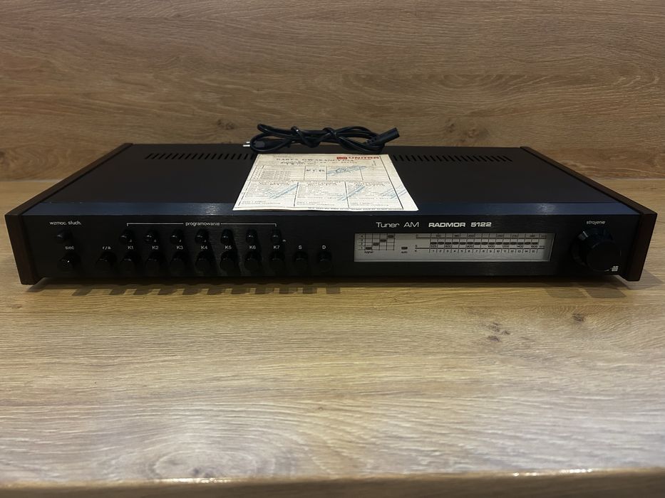 Radmor 5122 tuner am plus karta gwarancyjna