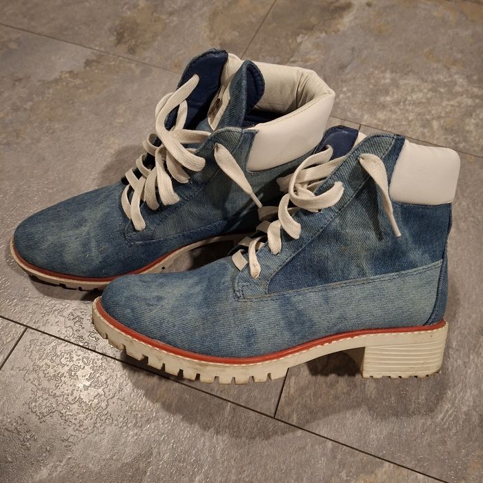 Jeansowe botki traperki r 36 Vices