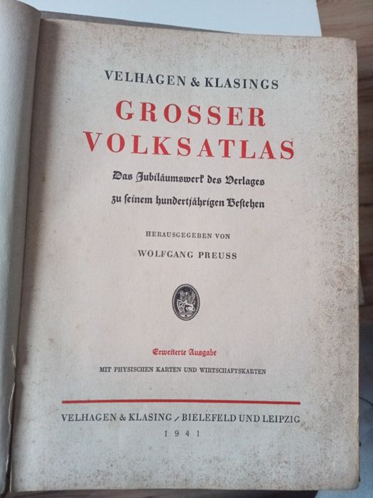 Grosser volksatlas 1941r