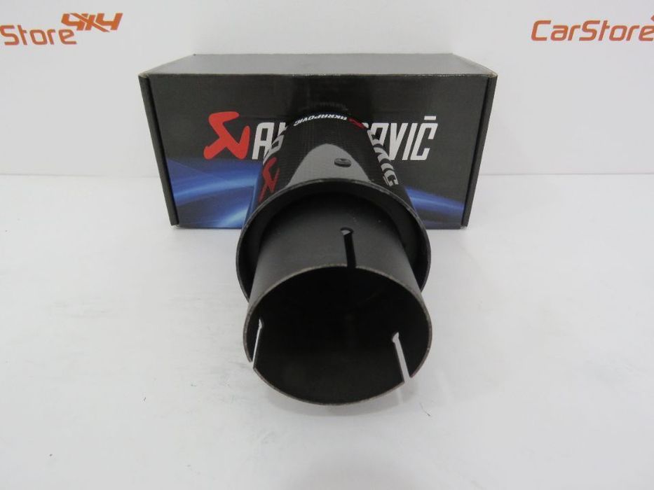 Ponteira Look Akrapovic Carbono + Preto 90mm