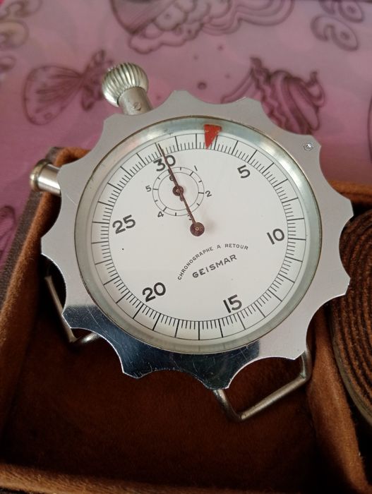 Cronografo Piloto militar. GEISMAR, CRONÓGRAFO A RETORNO, bombardeiro