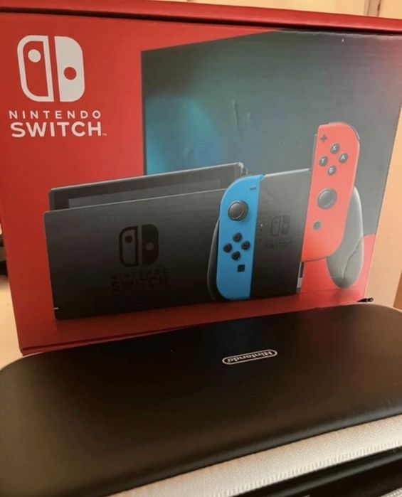 Nintendo Switch e + 5 jogos