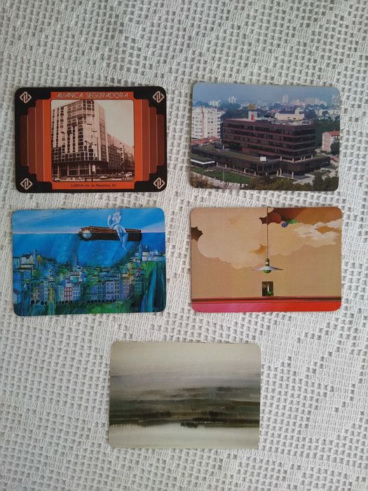 Calendários da Companhia de Seguros Aliança Seguradora - 1986 a 1990