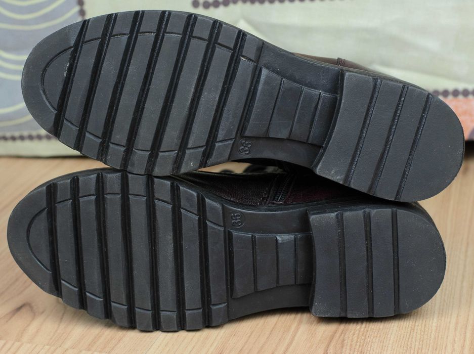 Кожаные ботинки MJUS 190201 бордовые Италия 36р. 23 см.