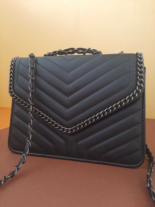 cумка жіноча пудра, чорна, сіра ІталІя