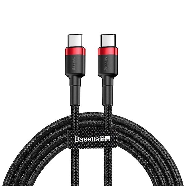 Kabel Baseus CATKLF-H91 USB-C - USB-C PD QC 60W 3A 480Mb/s 2m - czarno