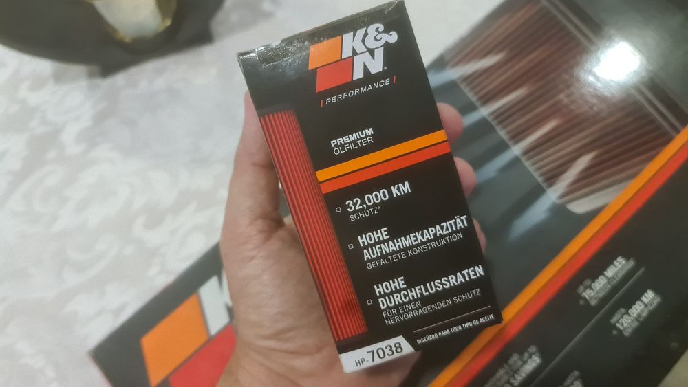 Filtros K&N NOVOS – Filtro de Ar (33-2888) + Filtro de Óleo (HP-7038)
