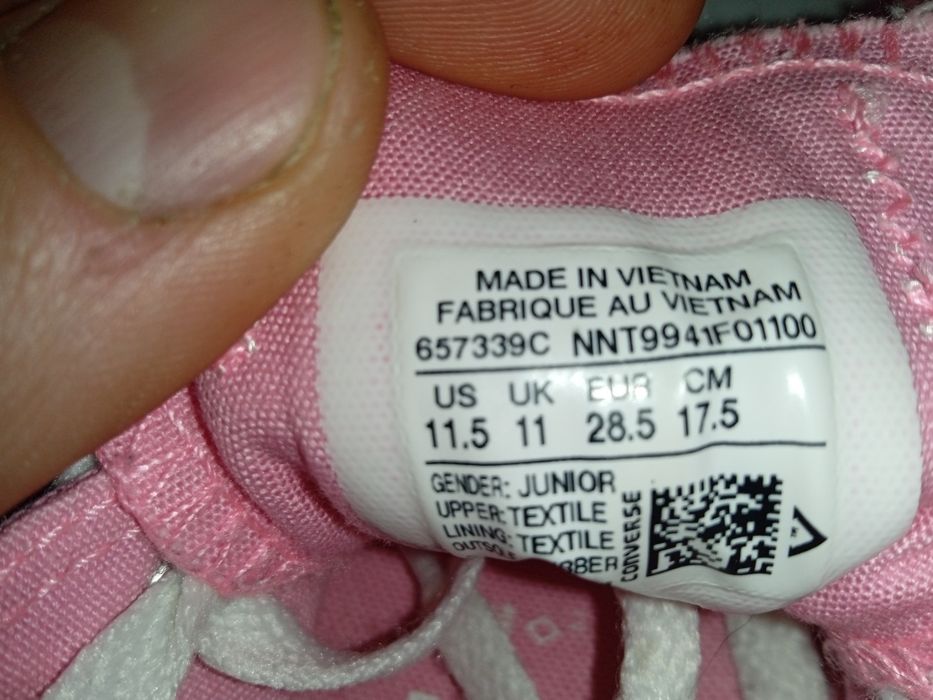 Кеды на девочку converse