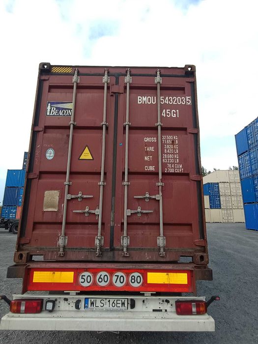 Kontener morski 40 HC, magazynowy, podwyższany, 12 m! transport