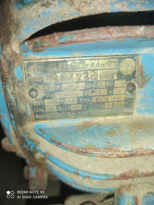 Silnik siłowy 5.5 kw z wozkiem