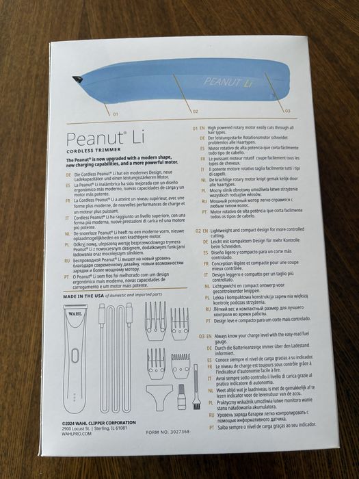 Wahl Professional Peanut Li - aparador de cabelo