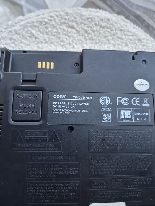 Leitor de DVD Portátil para Peças Coby