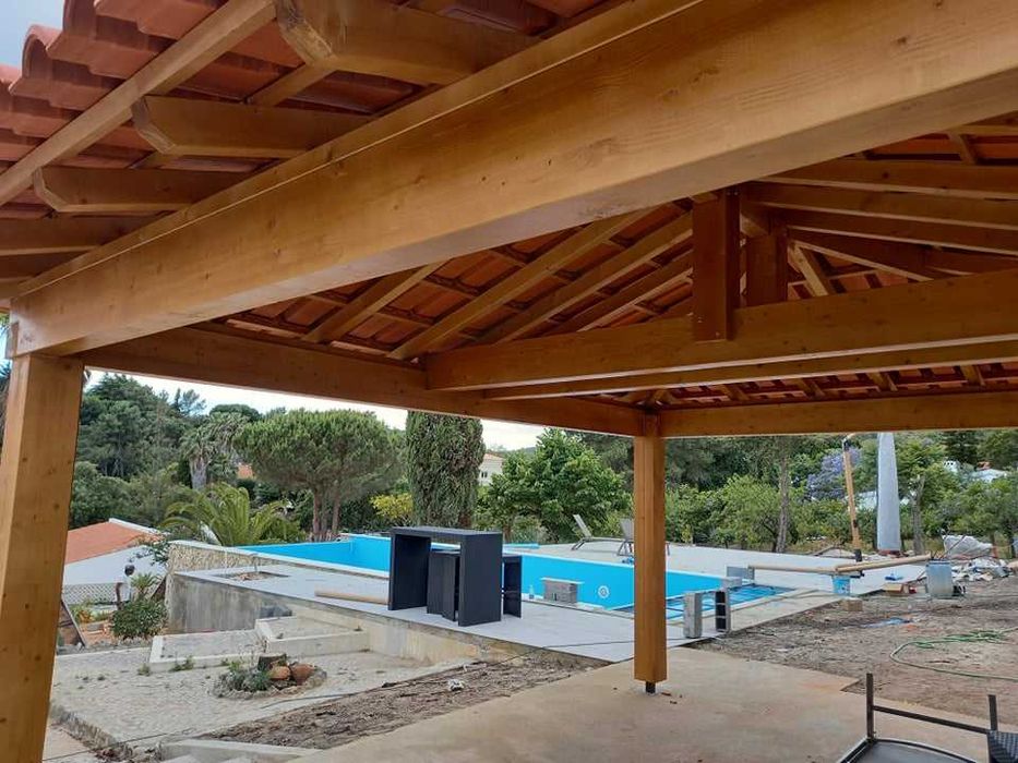 telheiro de madeira -  Madeira&Conforto