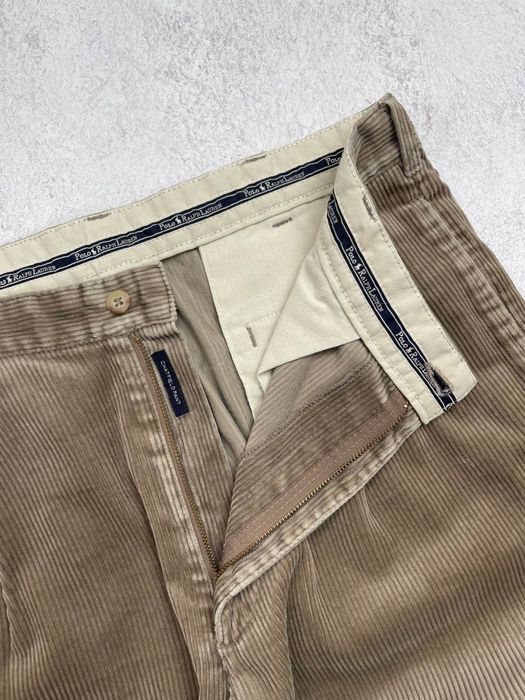 Кавові вінтажні вельветові брюки polo ralph lauren, штани, штаны