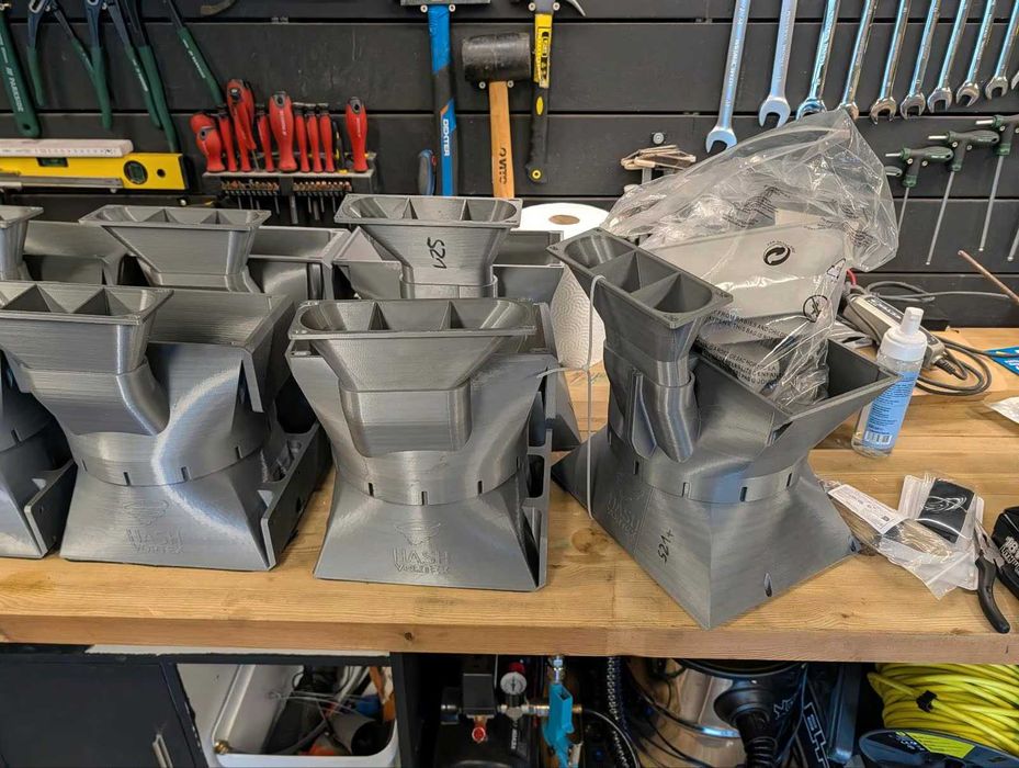 9x Hash Vortex ASIC Shrouds / Condutas Antminer S19 S21 L9 etc.