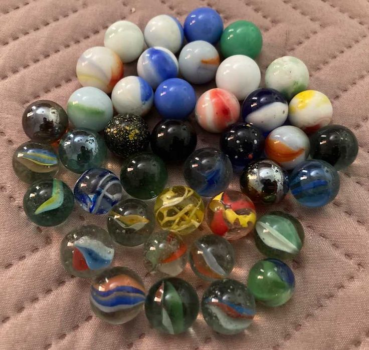Conjunto de 40 Berlindes Variados