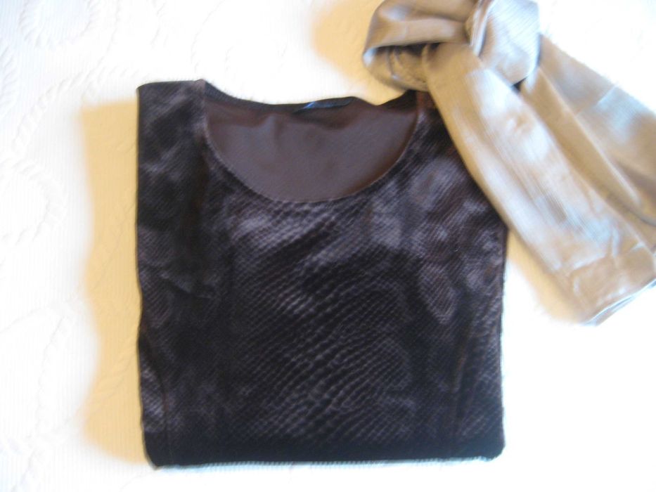 Conjunto calça casaco blusa e complementos senhora