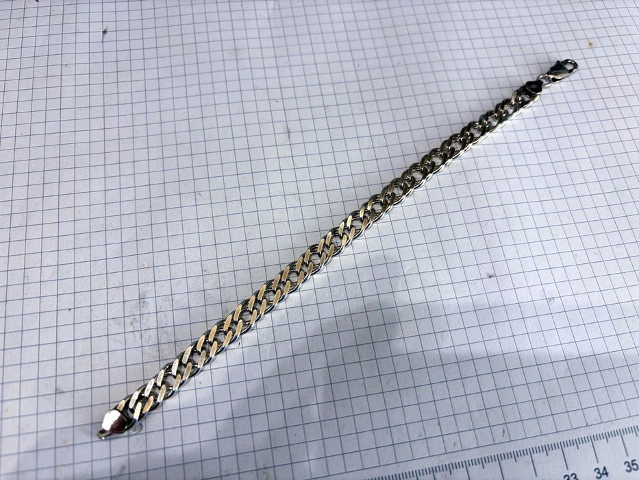 Bransoletka męska srebro 925 - splot mona lisa