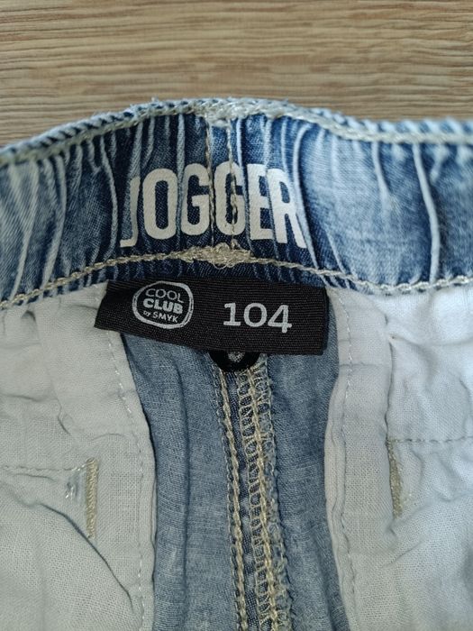 Elegancki zestaw na dzień babci spodnie jogger koszula krótki 104