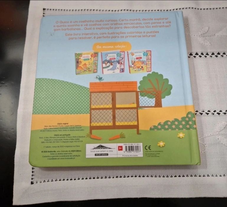 Livro com puzzle - O Quico Parte à aventura