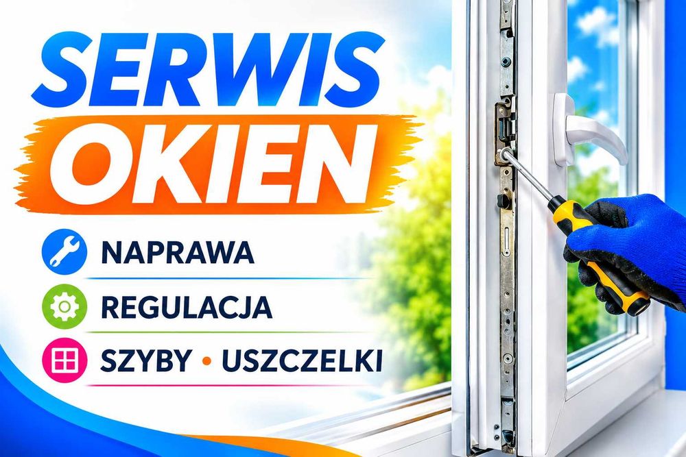 Naprawa Okien / Serwis Okien / Nawiewniki / Regulacja / Szklarz