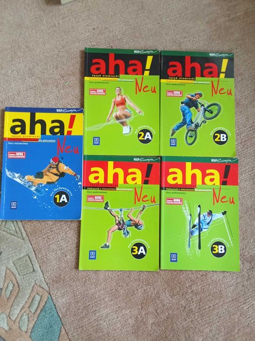 Podręcznik, język niemiecki, AHA, 5 szt, z cd
