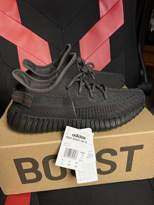 Adidas Yeezy Boost 350 V2 Black Static Non Reflective czarne 42