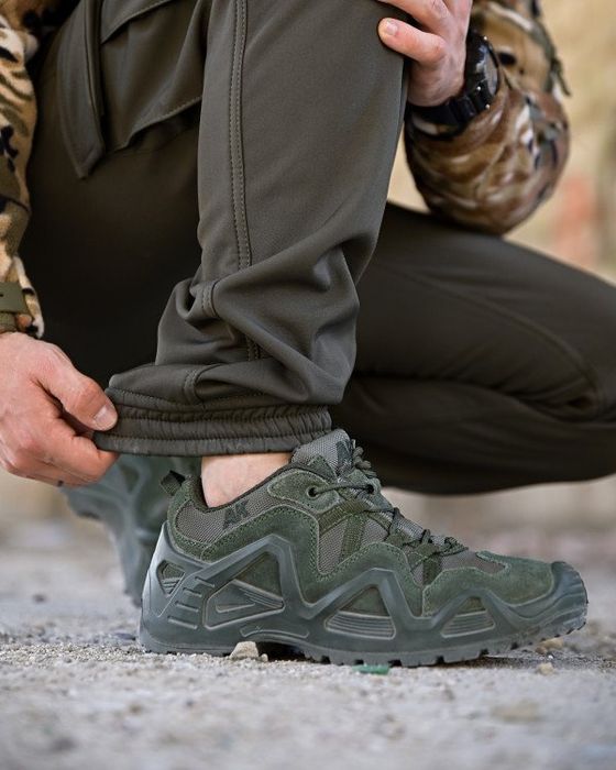 Тактичні Зимові штани-джоггери ХАКІ Олива BANDIT Softshell на ФЛІСІ!