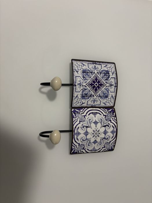 Cabide imitação azuleijo