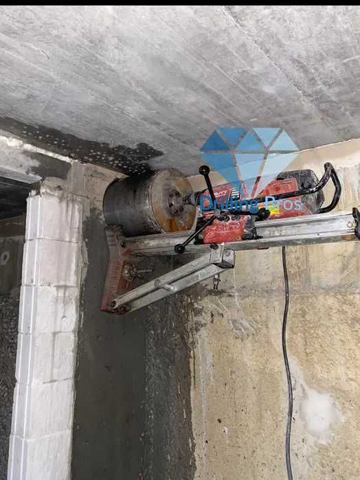 Wiercenie / Odwierty w betonie techniką diamentową Drilling Bros