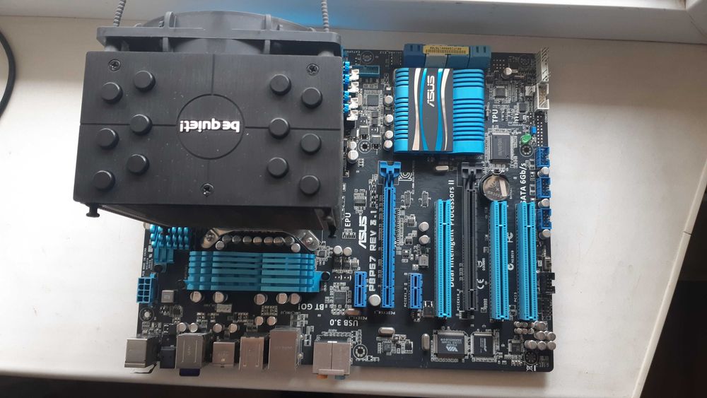 Продам  мат плата процессор система охлаждения.