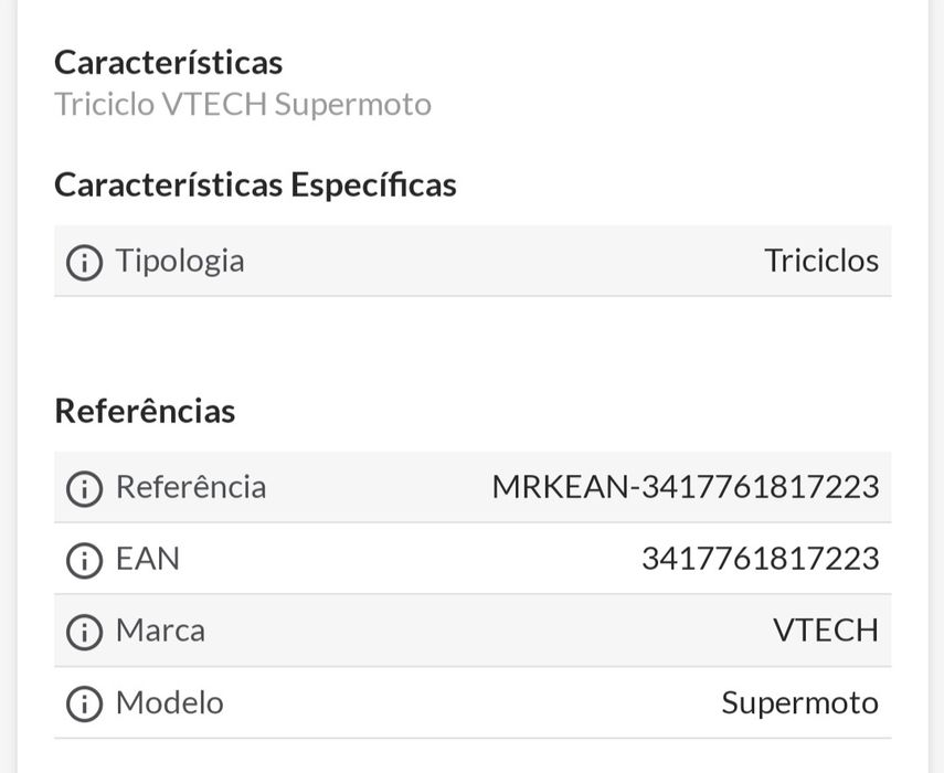 Triciclo  vetch Supermota